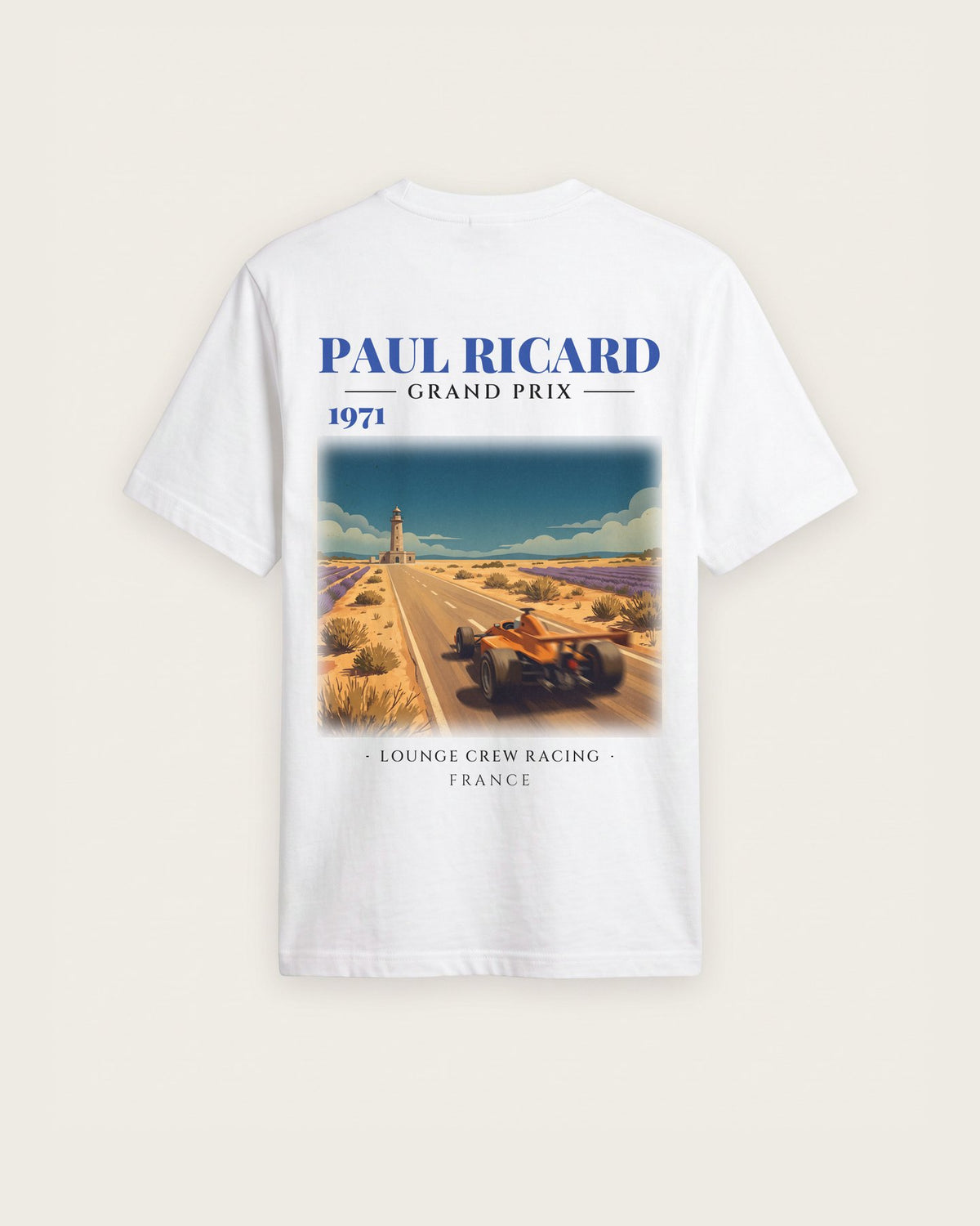 Camiseta “Paul Ricard 1971” — Branco — regular