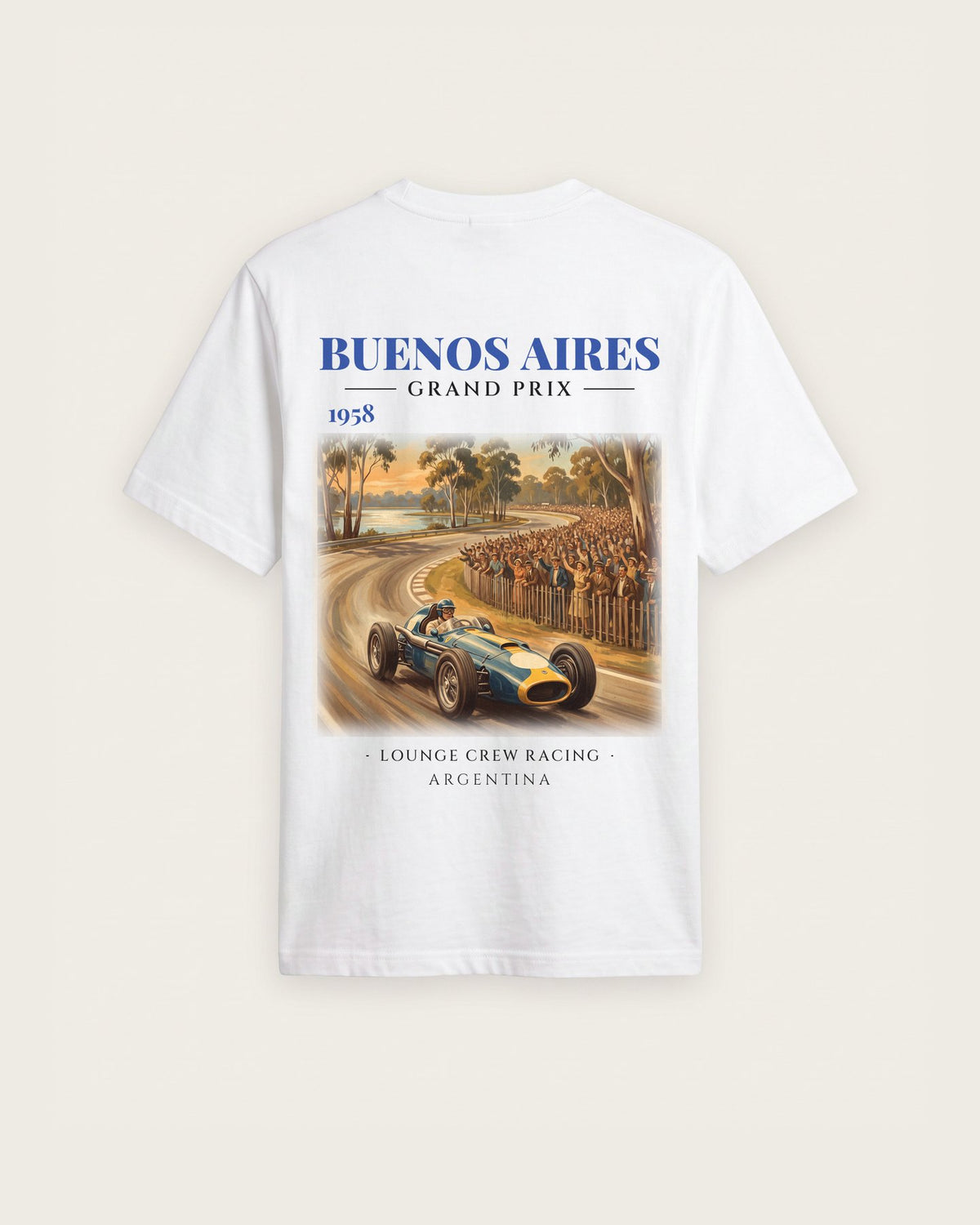 Camiseta “Buenos Aires Grand Prix 1958” — Branco — regular