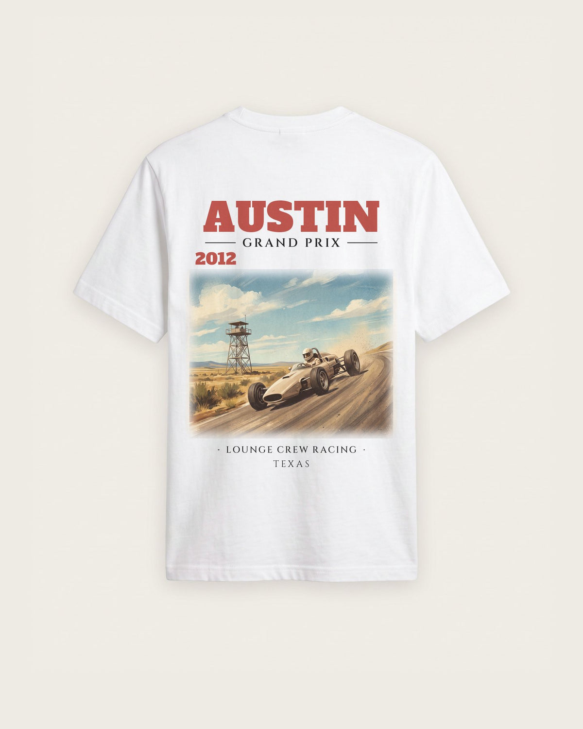 Camiseta “Austin 2012” — Branco — regular