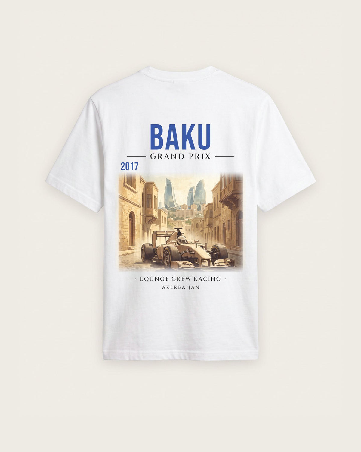 Camiseta “Baku 2017” — Branco — regular