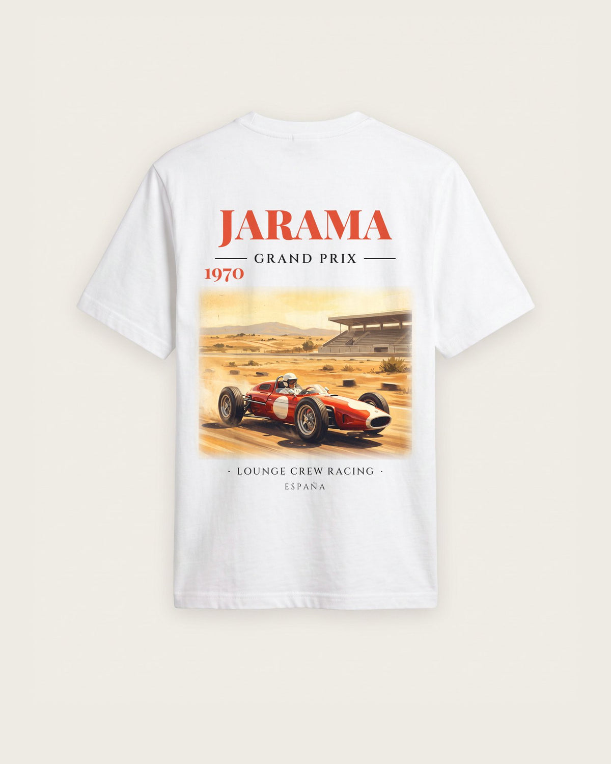 Camiseta “Jarama Grand Prix 1970” — Branco — regular