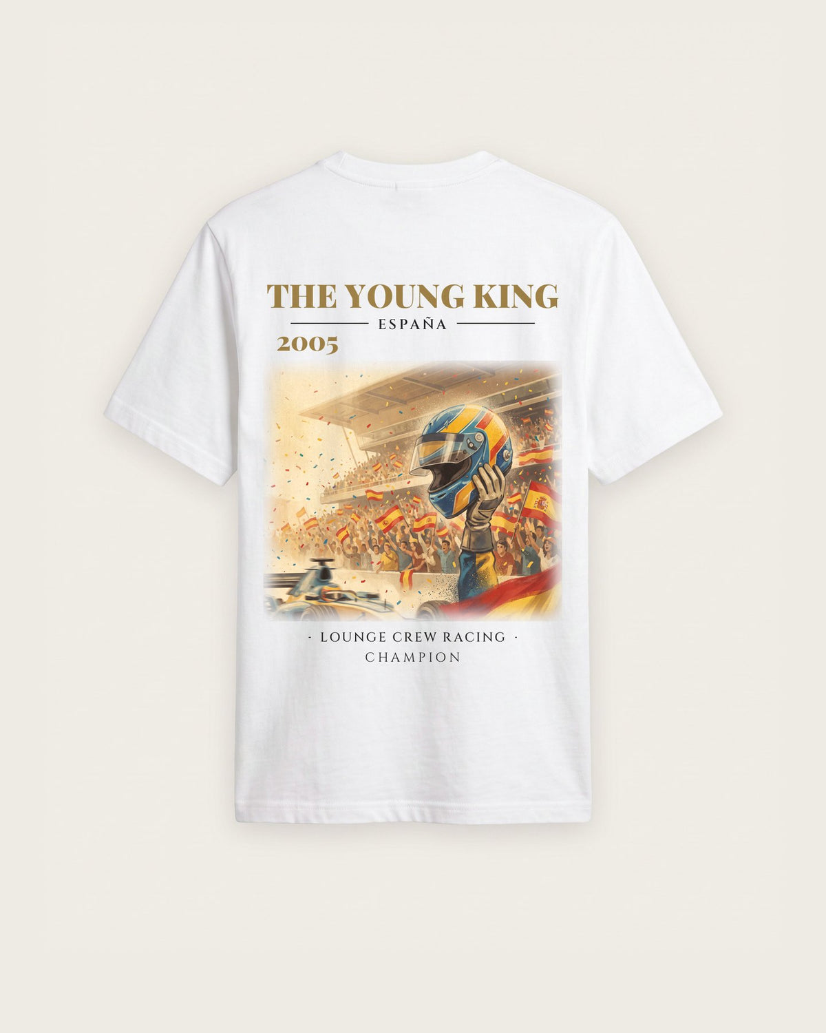 Camiseta “The Young King 2005” — Branco — regular