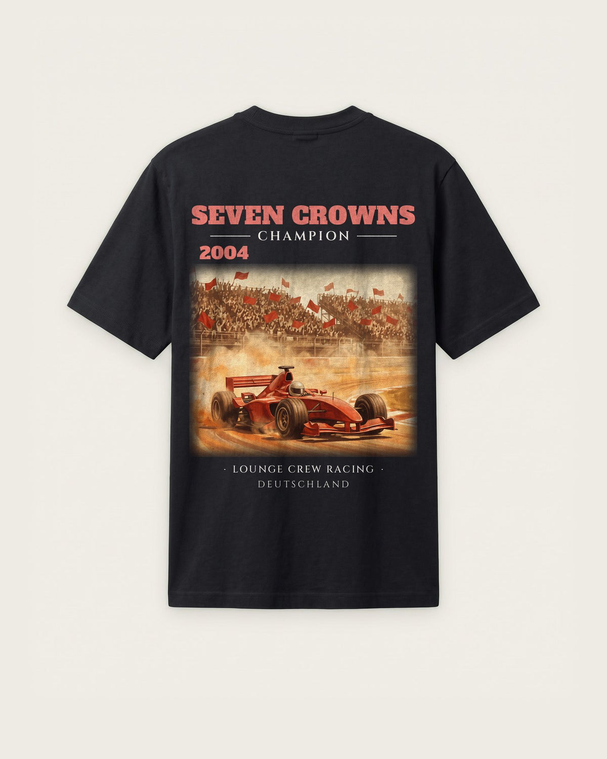 Camiseta “Seven Crowns 2004” — Preto — regular