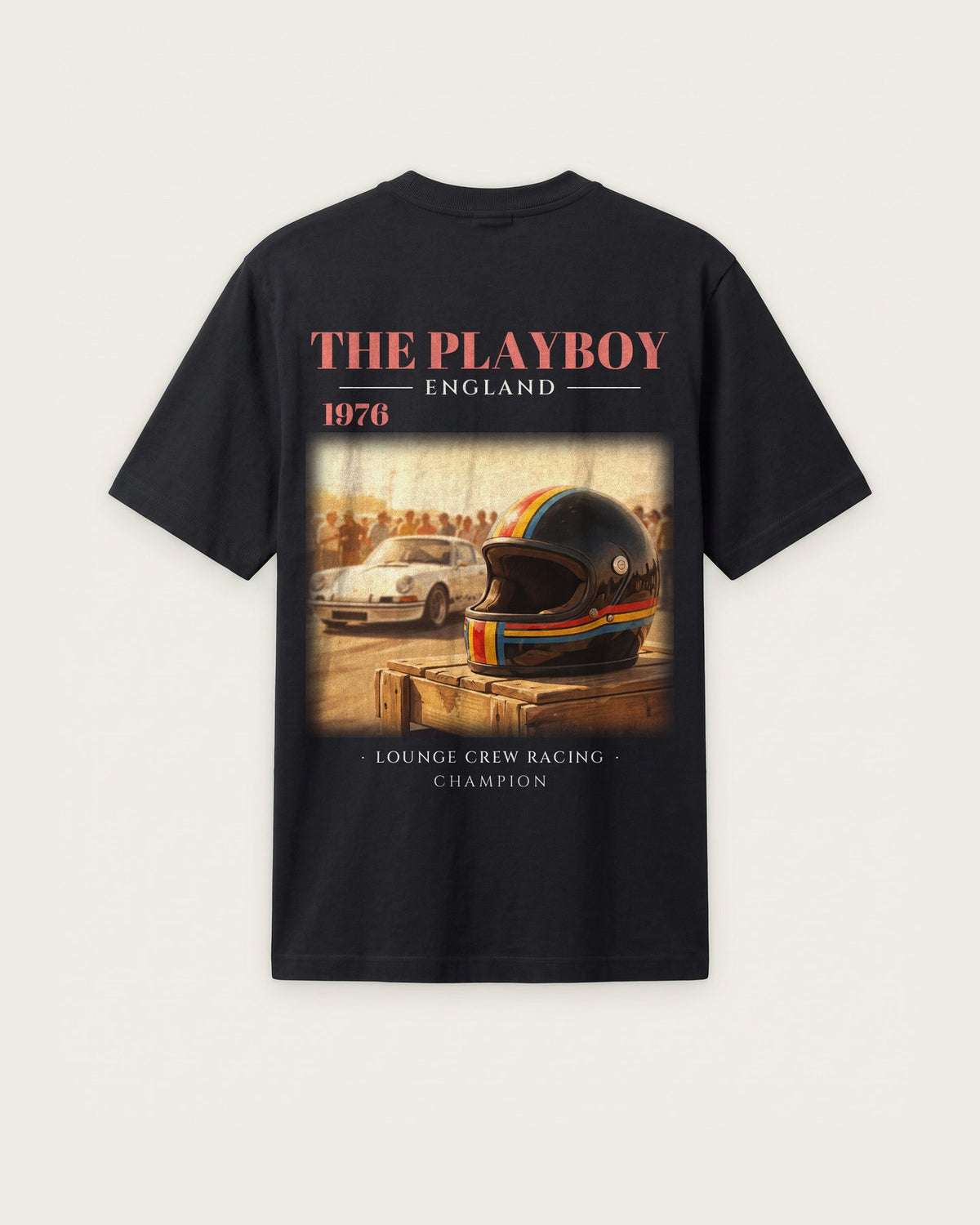Camiseta “The Playboy 1976” — Preto — regular