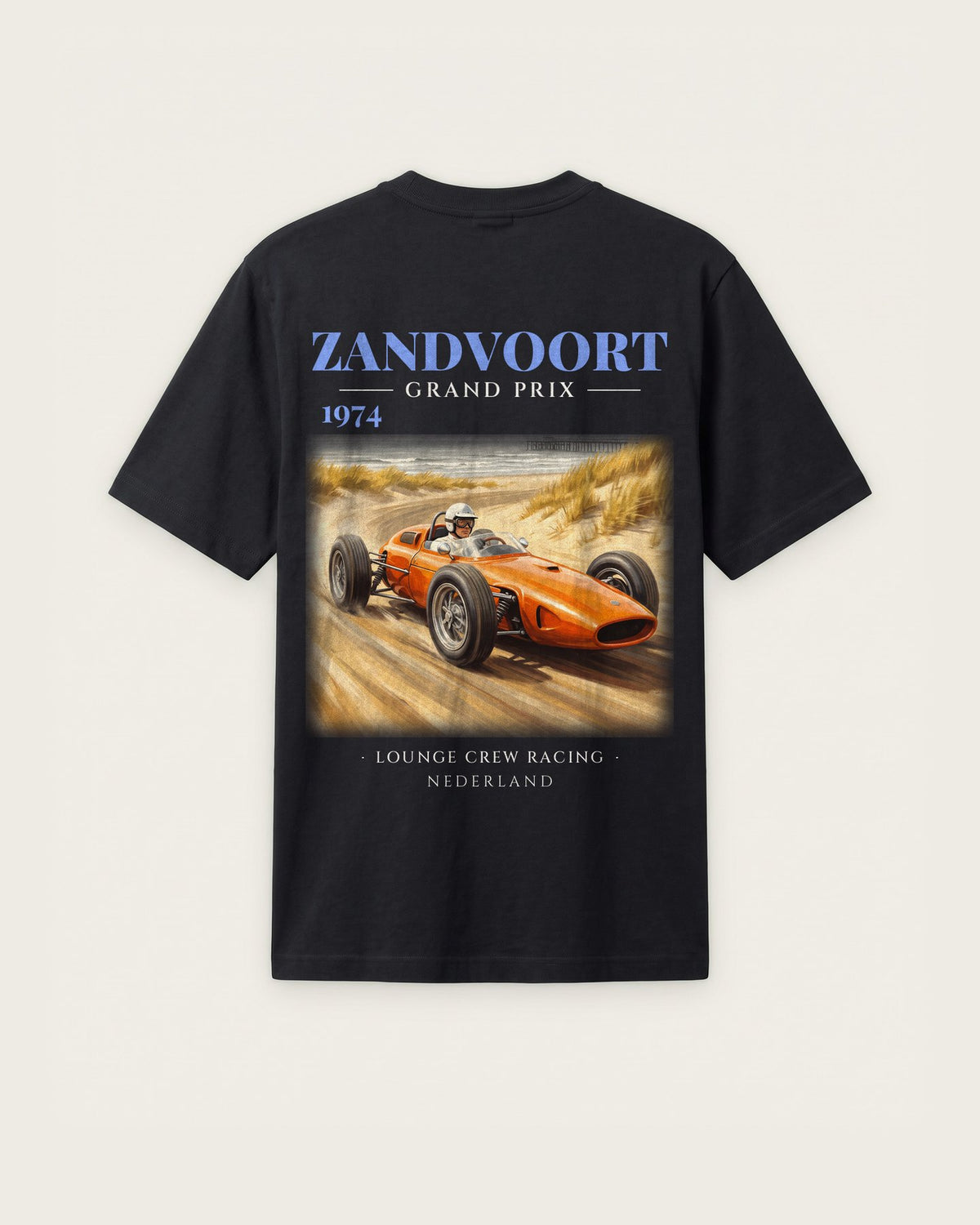 Camiseta “Zandvoort Grand Prix 1974” — Preto — regular