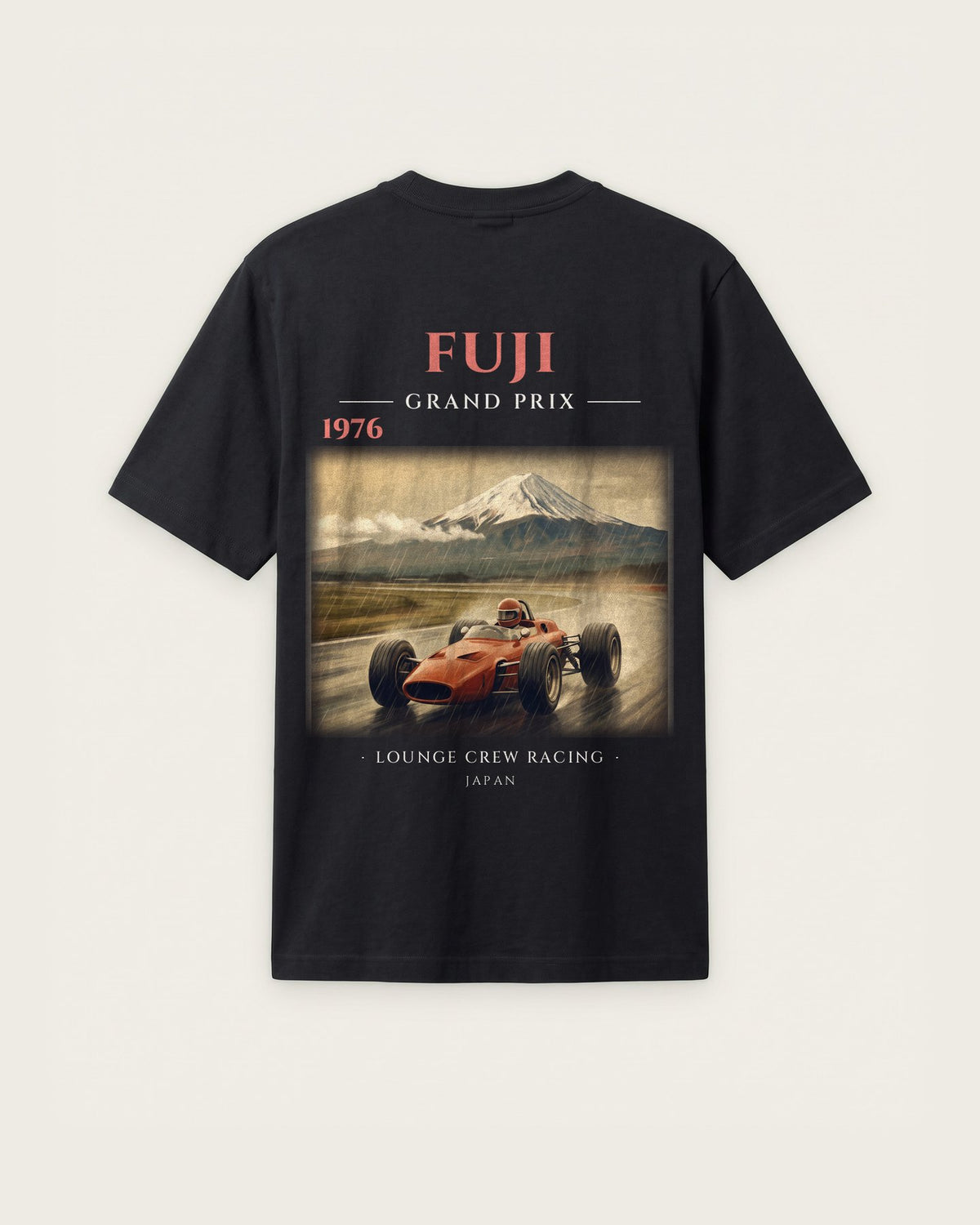 Camiseta “Fuji 1976” — Preto — regular