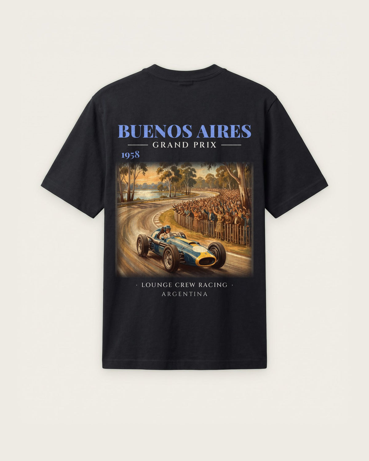 Camiseta “Buenos Aires Grand Prix 1958” — Preto — regular