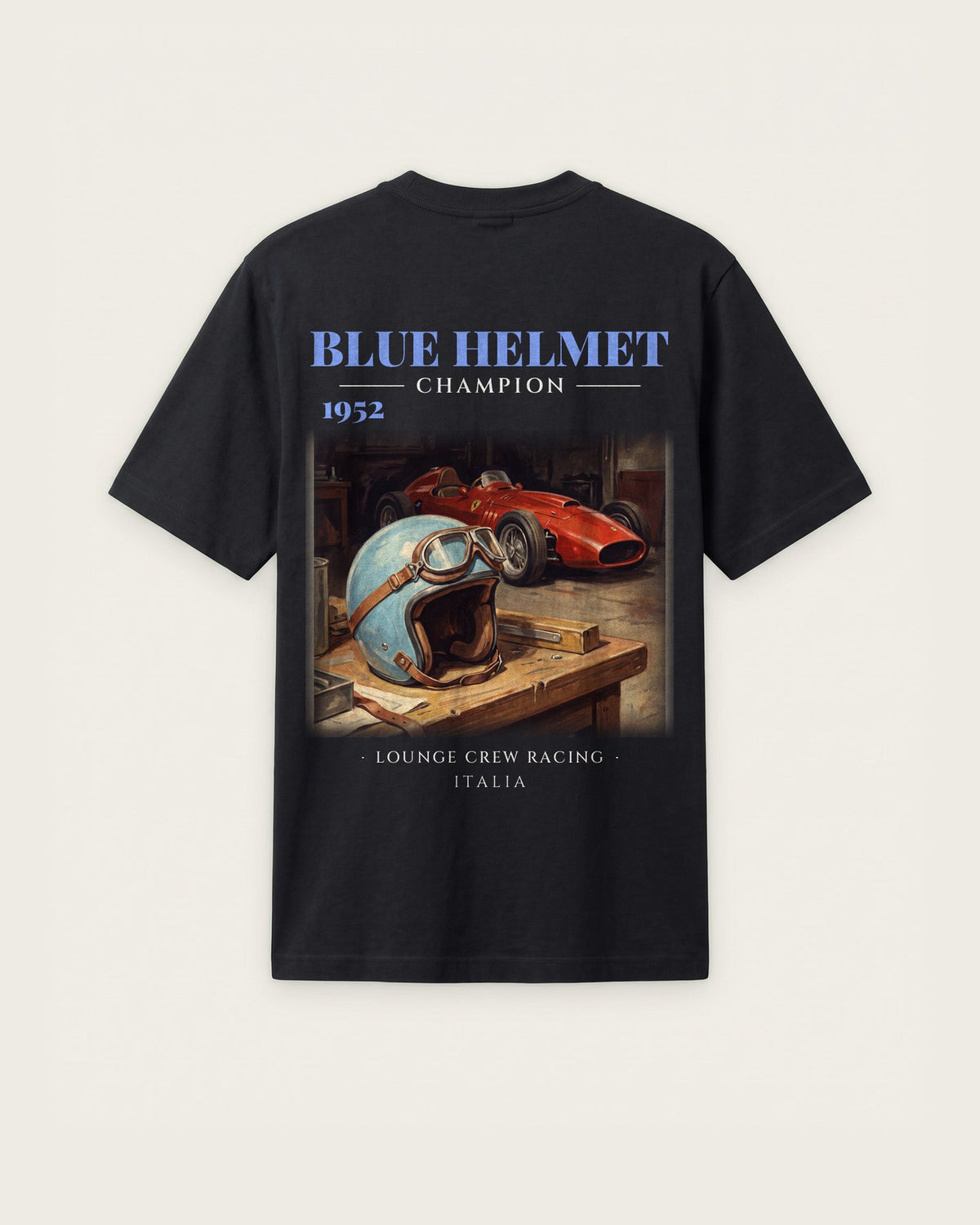 Camiseta “Blue Helmet 1952” — Preto — regular