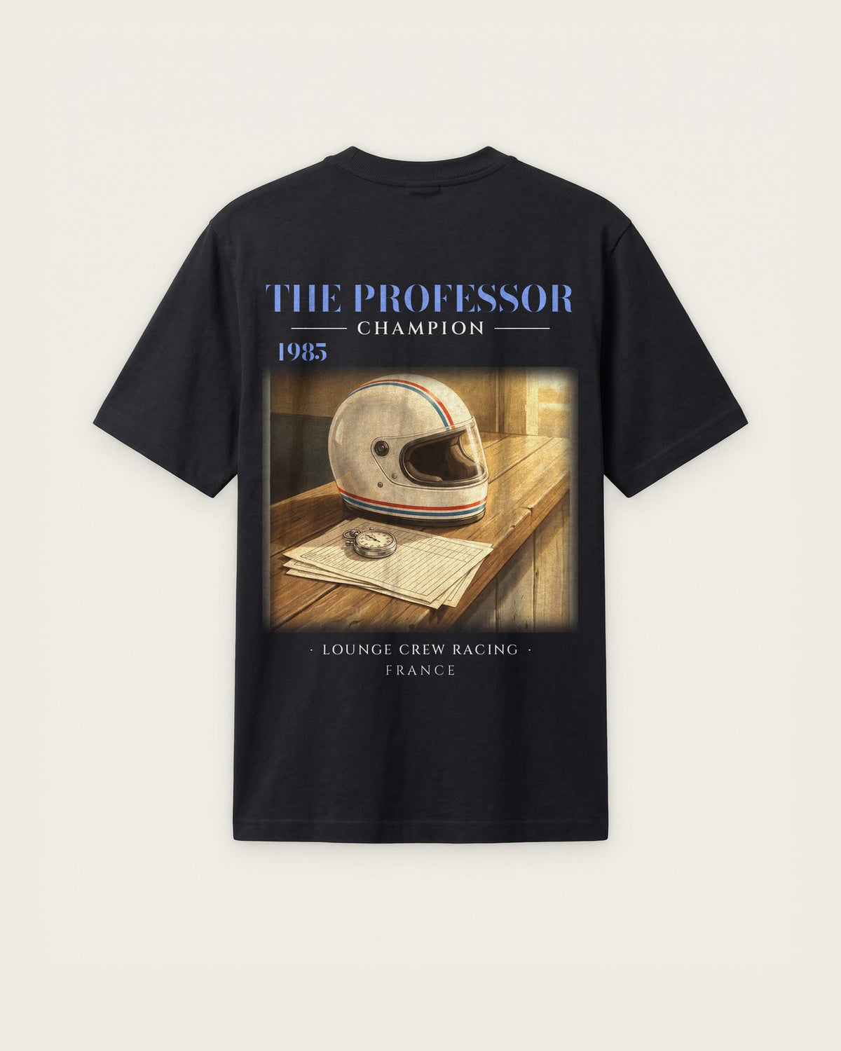 Camiseta “The Professor 1985” — Preto — regular