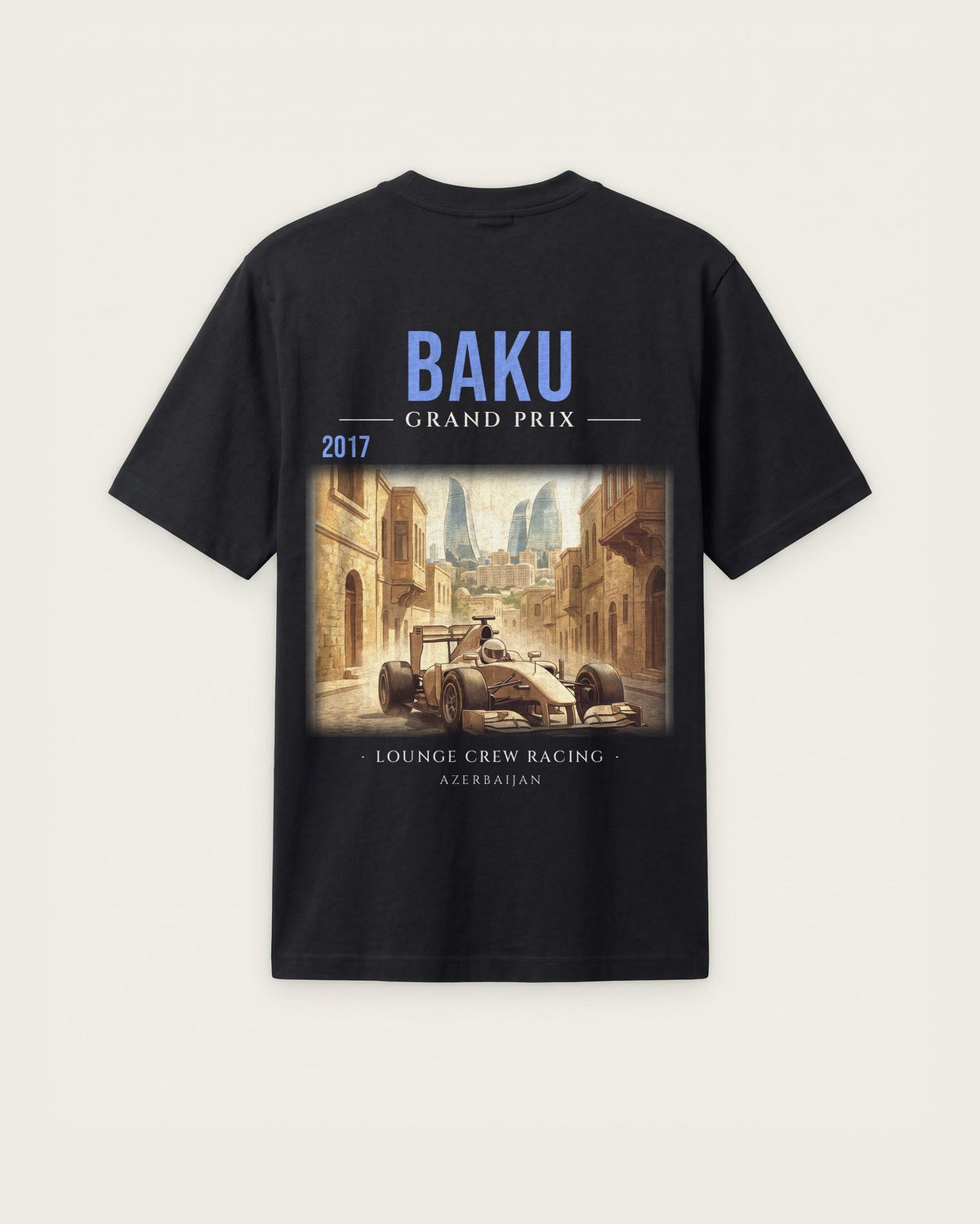 Camiseta “Baku 2017” — Preto — regular