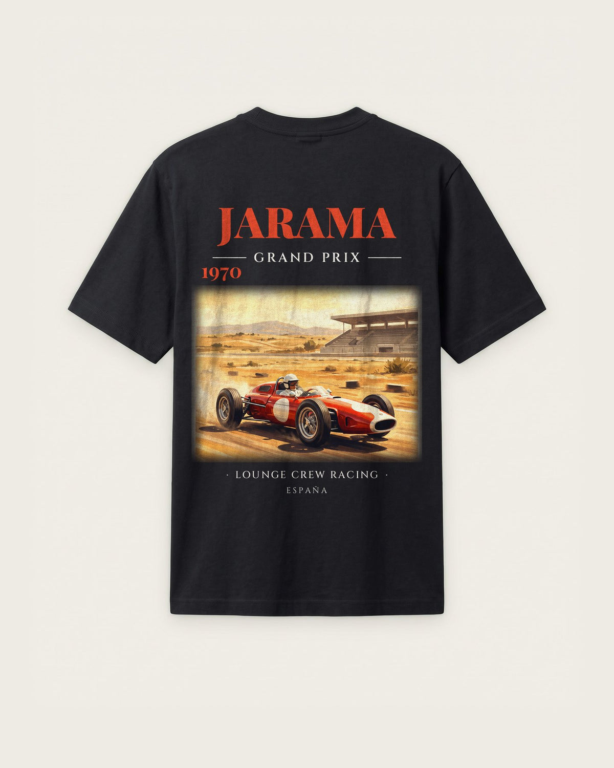 Camiseta “Jarama Grand Prix 1970” — Preto — regular