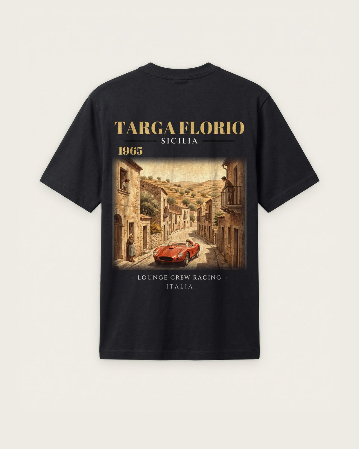 Camiseta “Targa Florio 1965” — Preto — regular