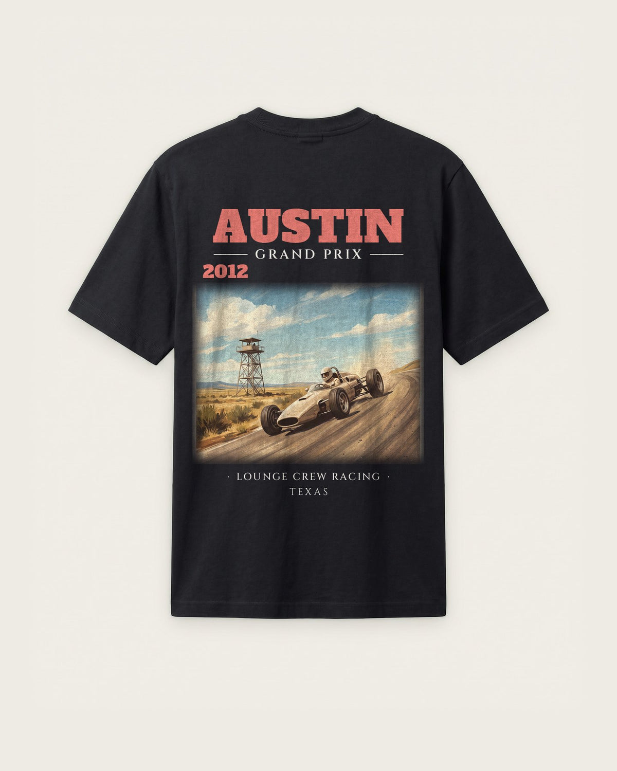 Camiseta “Austin 2012” — Preto — regular