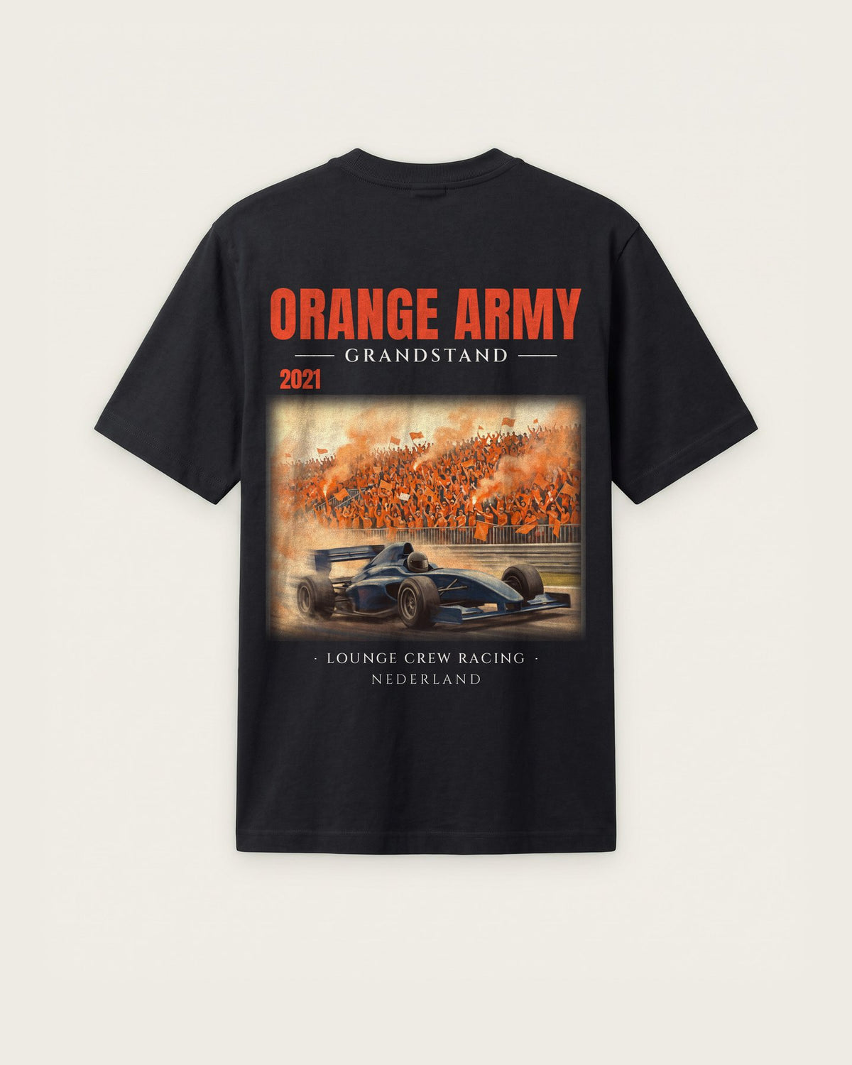 Camiseta “Orange Army 2021” — Preto — regular