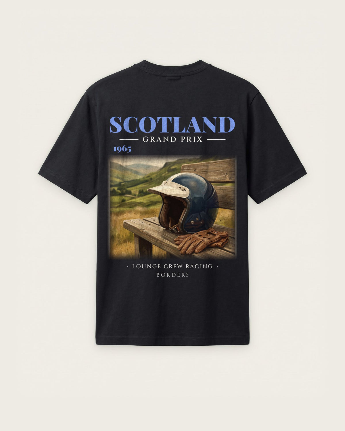 Camiseta “Scotland 1965” — Preto — regular