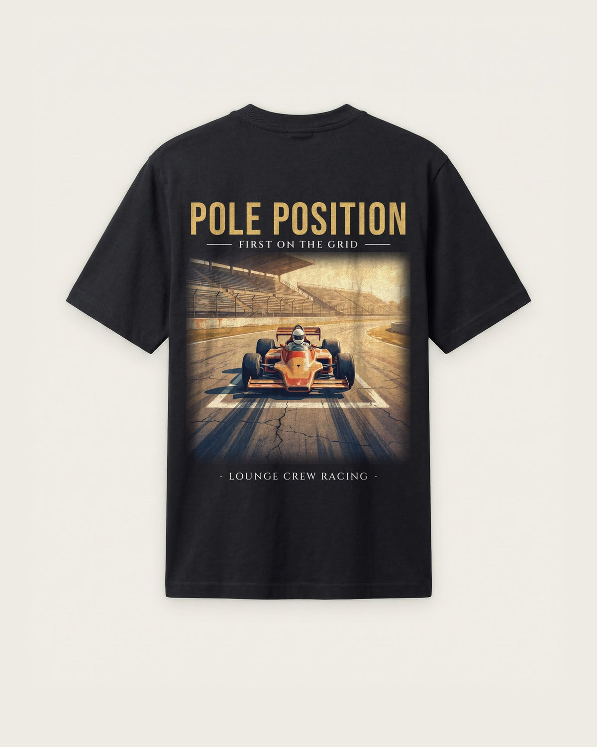 Camiseta “Pole Position” — Preto — regular
